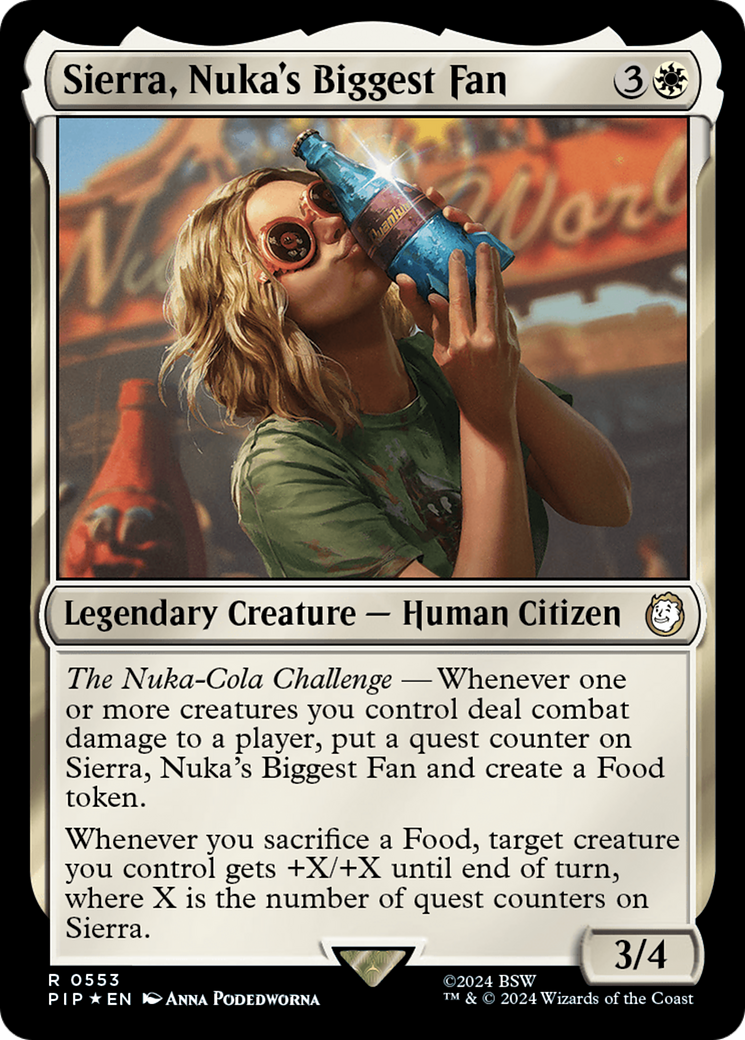 Sierra, Nuka's Biggest Fan (Surge Foil) [Fallout] | Card Citadel