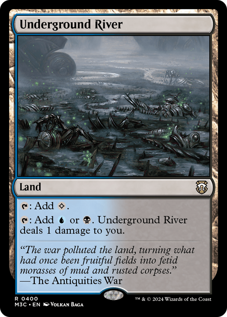 Underground River (Ripple Foil) [Modern Horizons 3 Commander] | Card Citadel