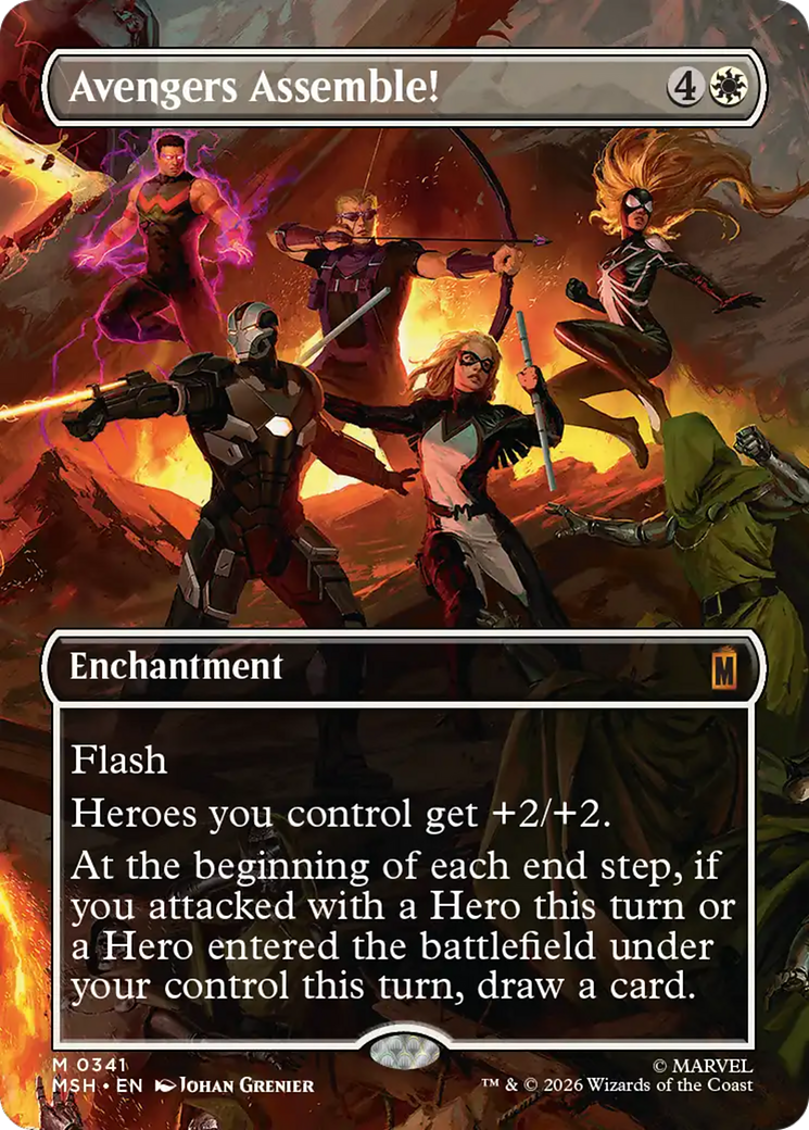 Avengers Assemble! (Borderless) (0341) [Marvel Super Heroes] | Card Citadel