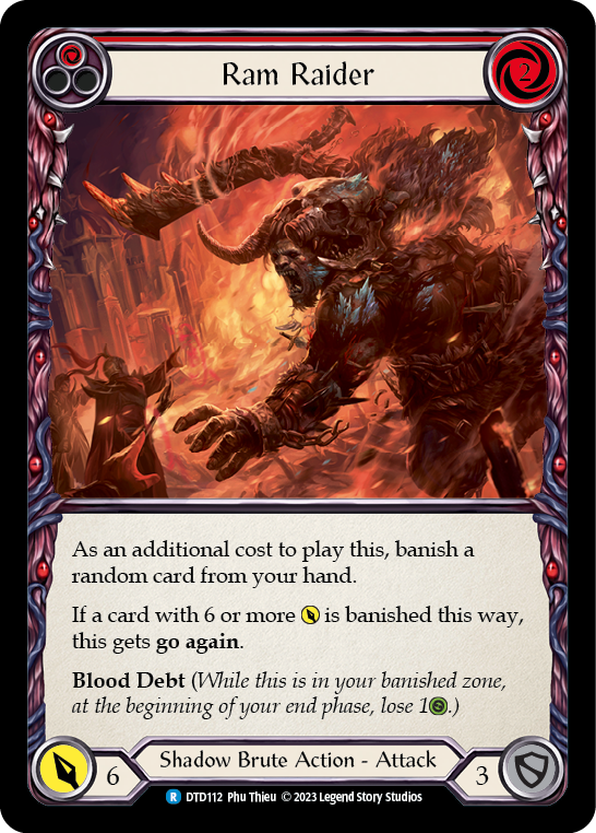 Ram Raider (Red) [DTD112] (Dusk Till Dawn)  Rainbow Foil | Card Citadel