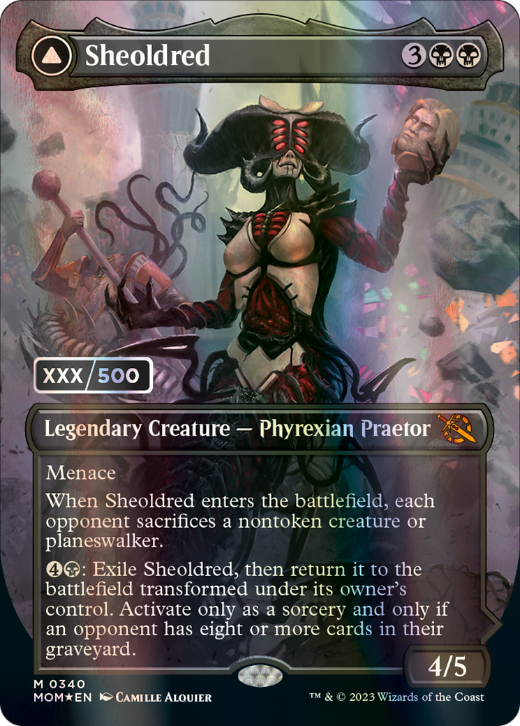 Sheoldred // The True Scriptures (Serialized) [March of the Machine] | Card Citadel