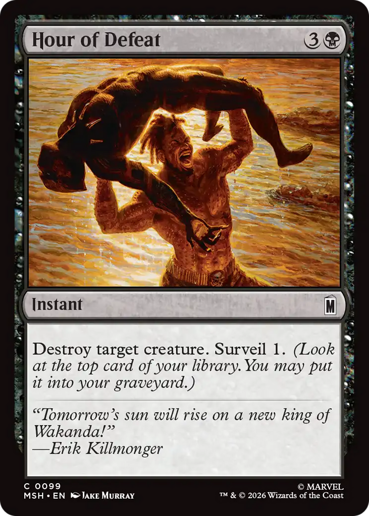 Hour of Defeat [Marvel Super Heroes] | Card Citadel