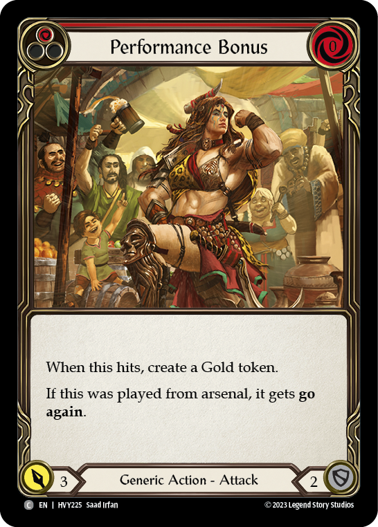 Performance Bonus (Red) [HVY225] (Heavy Hitters) | Card Citadel