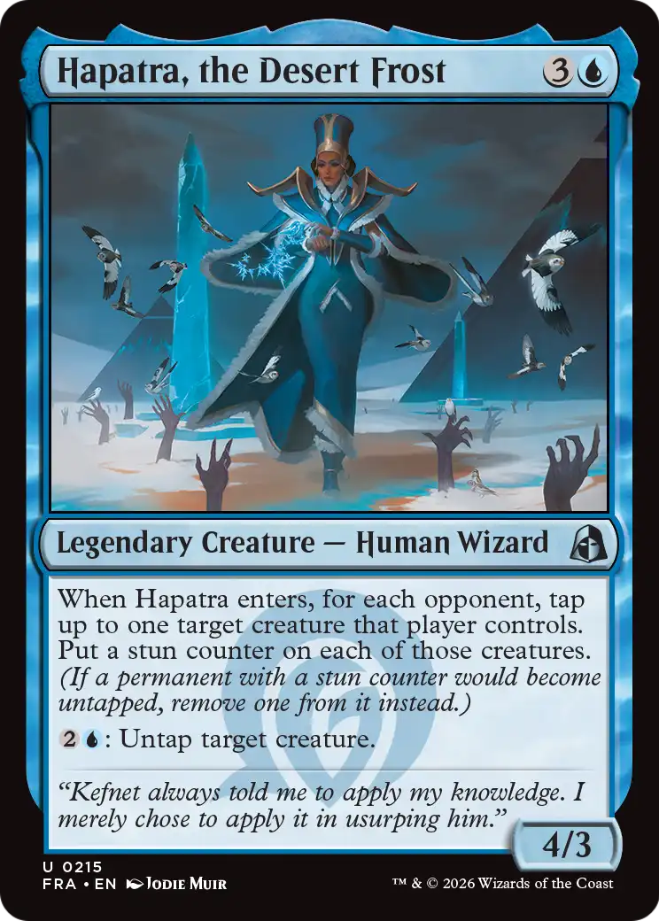 Hapatra, the Desert Frost [Reality Fracture] | Card Citadel