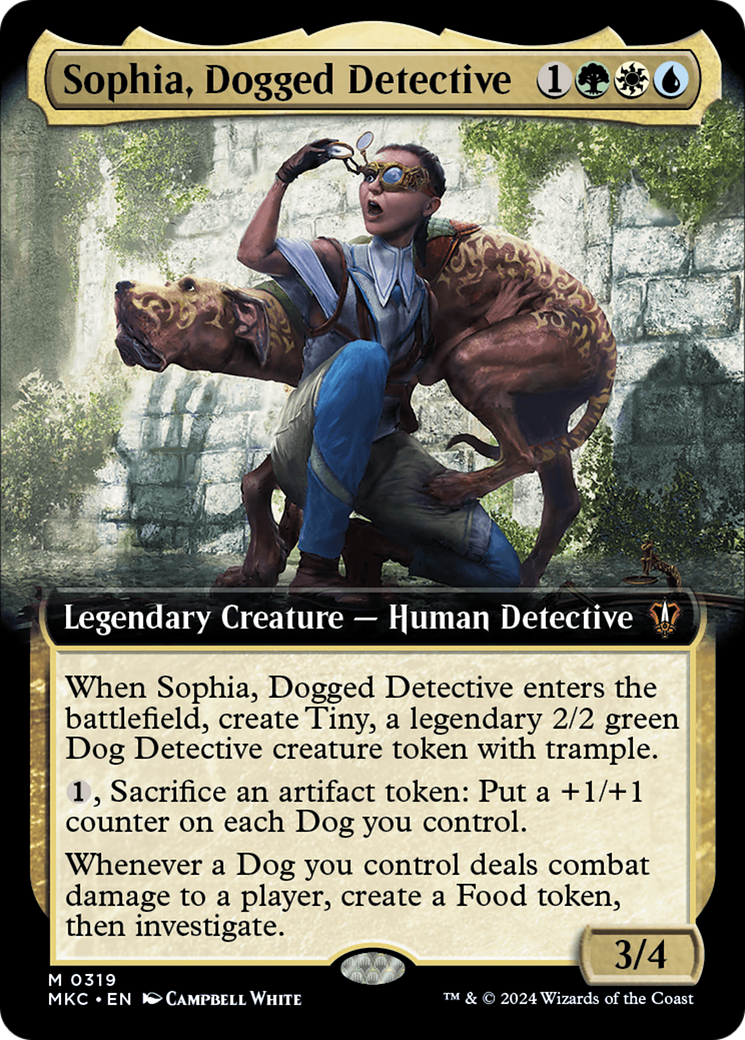 Sophia, Dogged Detective (Extended Art) [Murders at Karlov Manor Commander] | Card Citadel