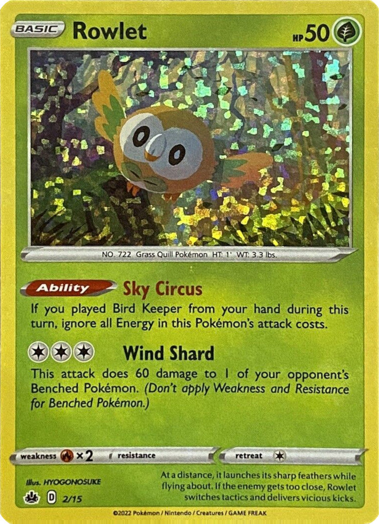 Rowlet (2/15) [McDonald's Promos: Match Battle] | Card Citadel