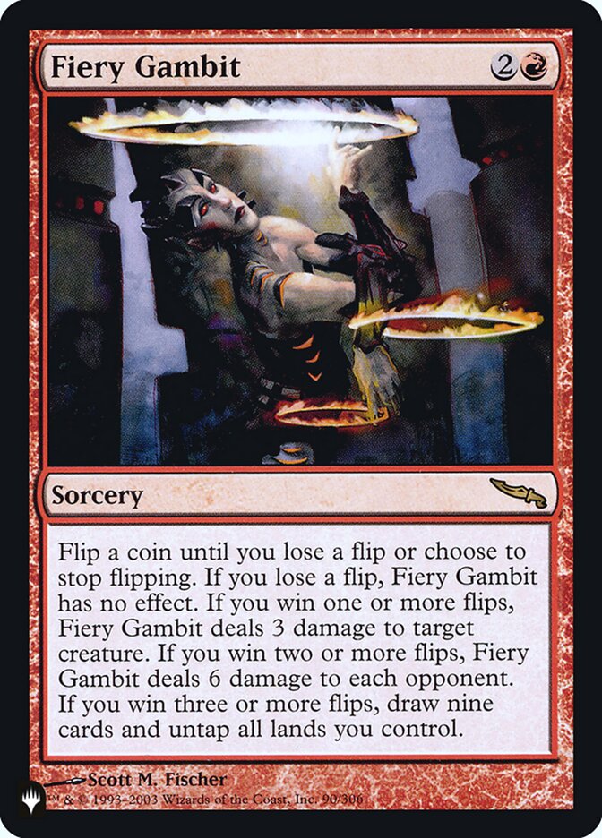 Fiery Gambit [Secret Lair: Heads I Win, Tails You Lose] | Card Citadel