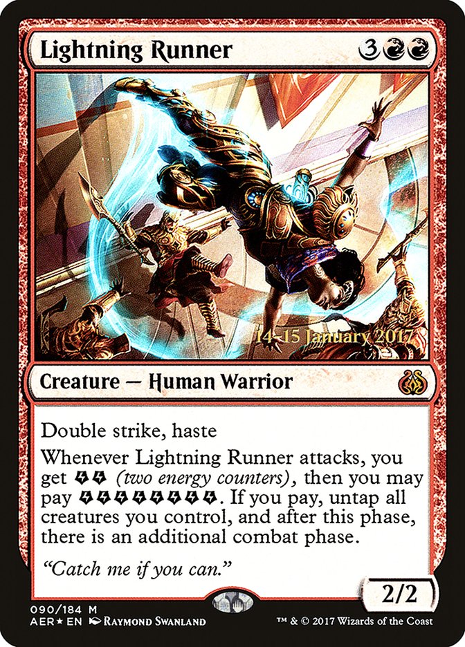 Lightning Runner [Aether Revolt Prerelease Promos] | Card Citadel