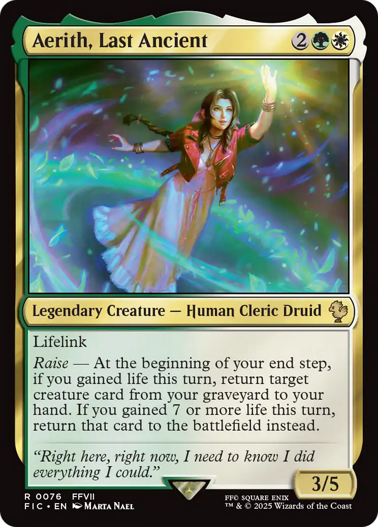 Aerith, Last Ancient [FINAL FANTASY Commander] | Card Citadel