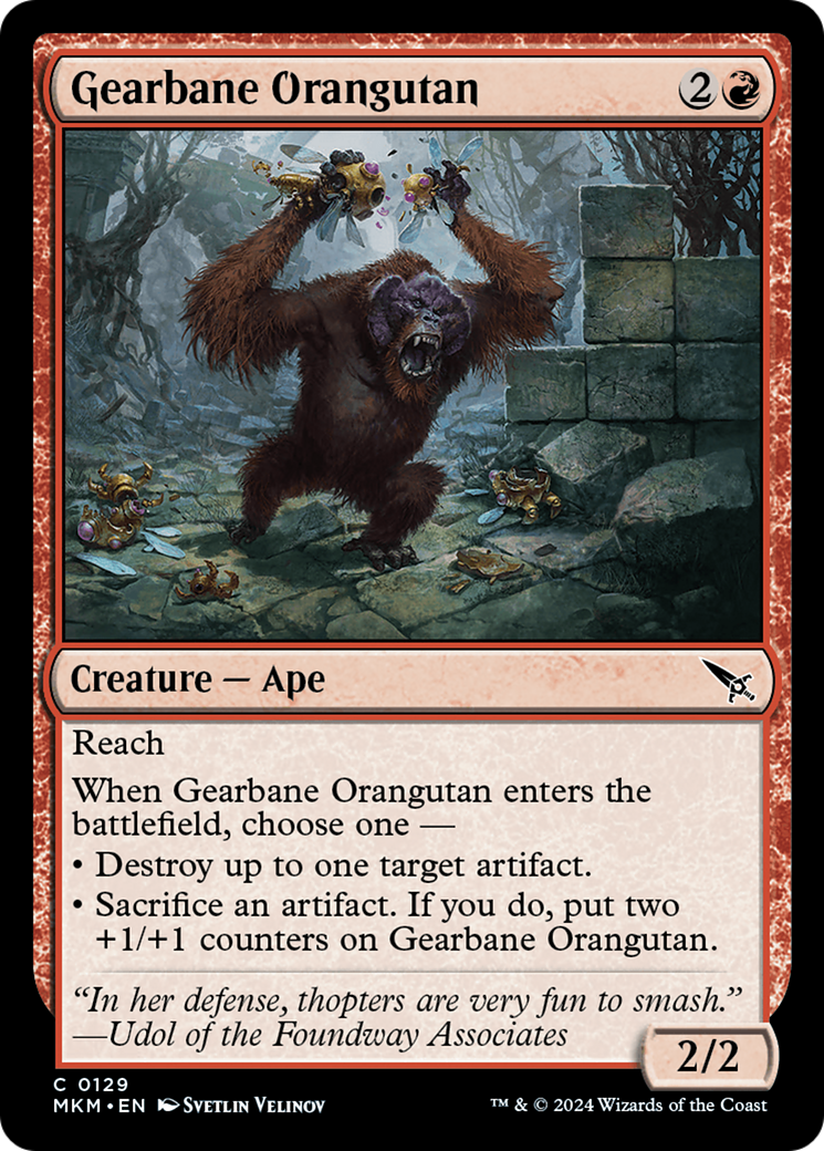 Gearbane Orangutan [Murders at Karlov Manor] | Card Citadel