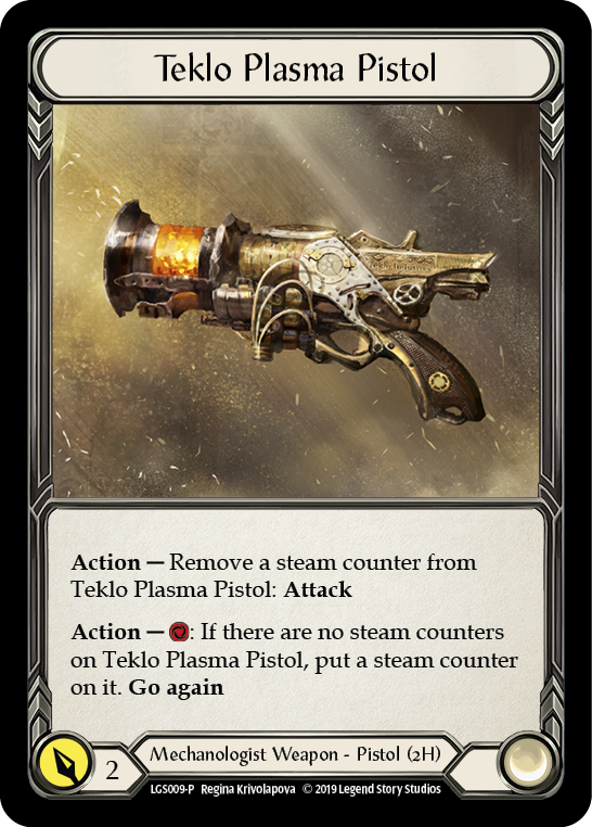 Teklo Plasma Pistol [LGS009-P] (Promo)  1st Edition Cold Foil | Card Citadel