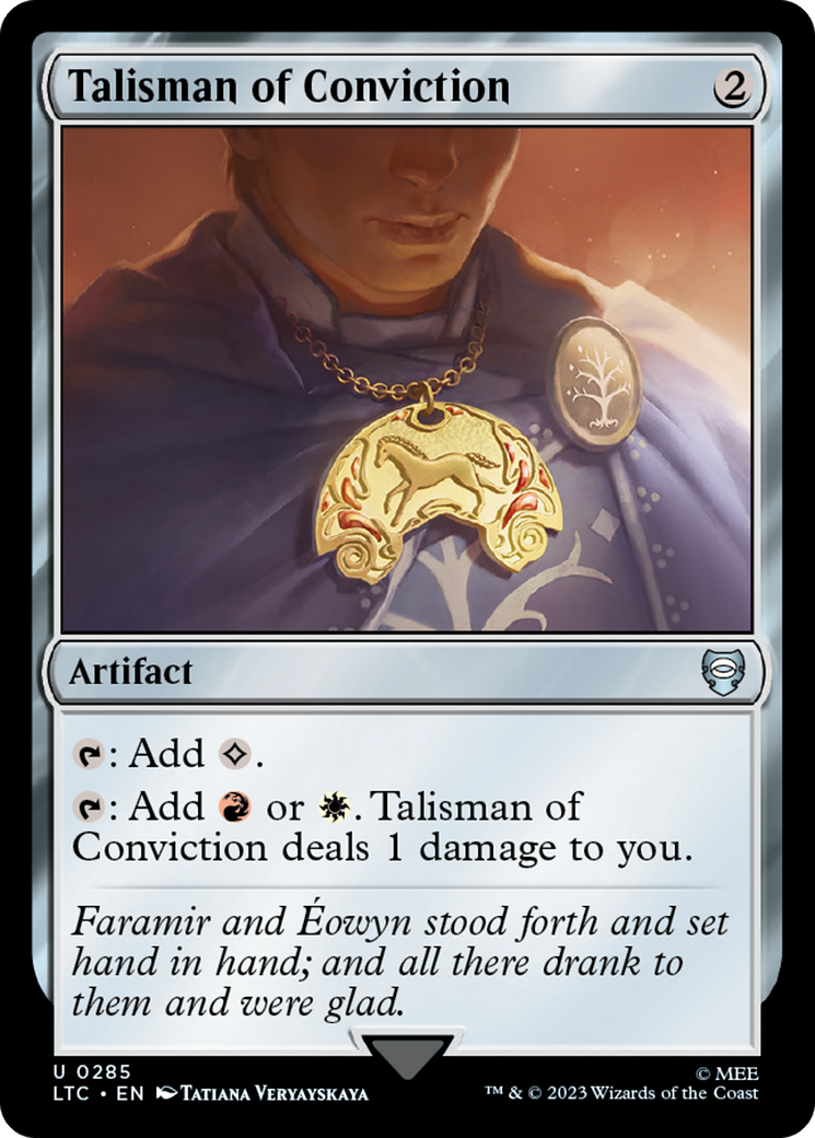 Talisman of Conviction [The Lord of the Rings: Tales of Middle-Earth Commander] | Card Citadel