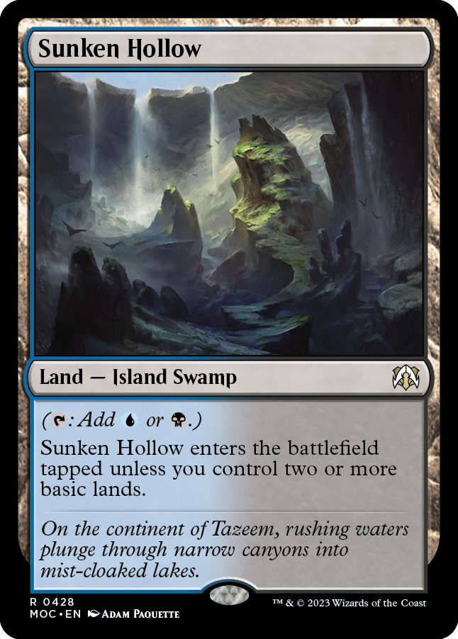 Sunken Hollow [March of the Machine Commander] | Card Citadel