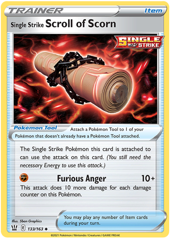 Single Strike Scroll of Scorn (133/163) [Sword & Shield: Battle Styles] | Card Citadel