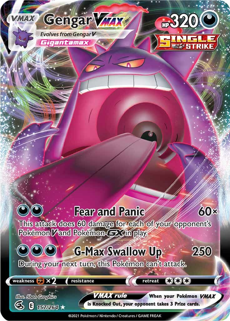 Gengar VMAX (157/264) [Sword & Shield: Fusion Strike] | Card Citadel