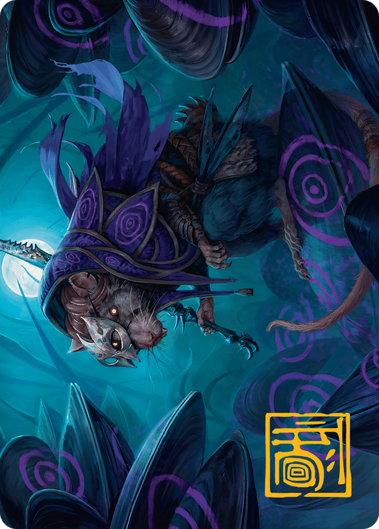 Nightwhorl Hermit Art Card (Gold-Stamped Signature) [Bloomburrow Art Series] | Card Citadel