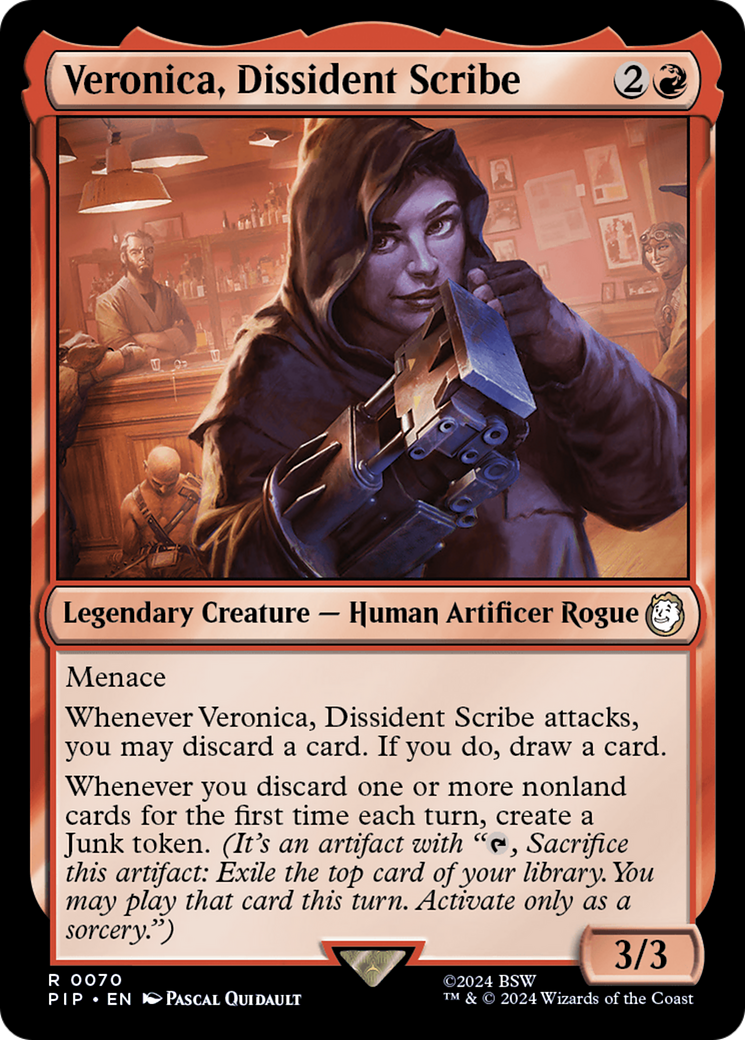 Veronica, Dissident Scribe [Fallout] | Card Citadel