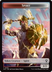 Spirit (0025) // Copy Double-Sided Token [Secrets of Strixhaven Commander Tokens] | Card Citadel