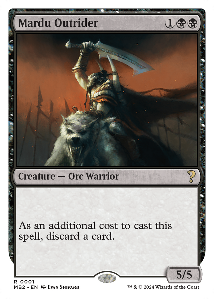 Mardu Outrider (White Border) [Mystery Booster 2] | Card Citadel