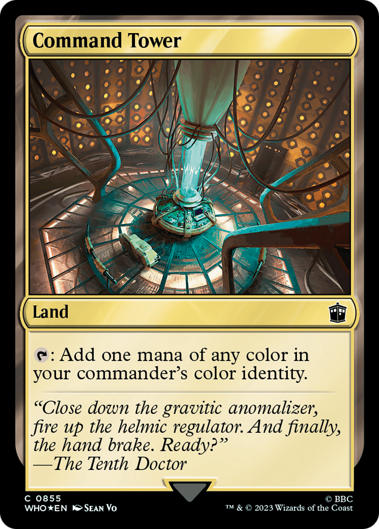 Command Tower (0855)(Surge Foil) [Doctor Who] | Card Citadel