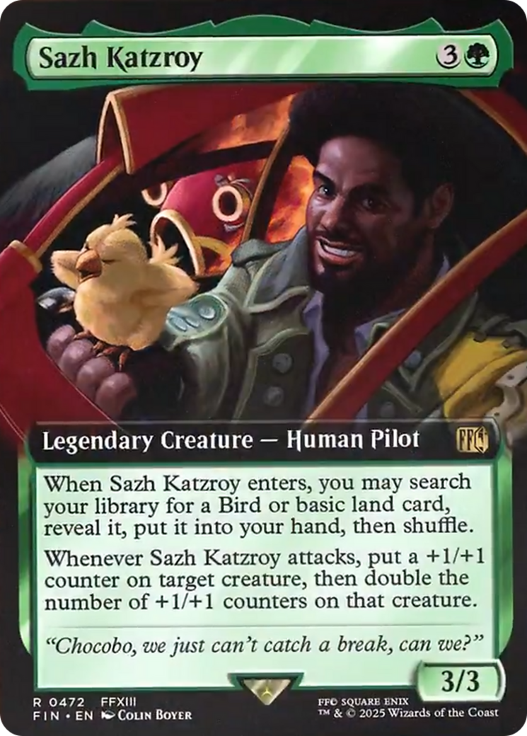 Sazh Katzroy (Extended Art) [FINAL FANTASY] | Card Citadel