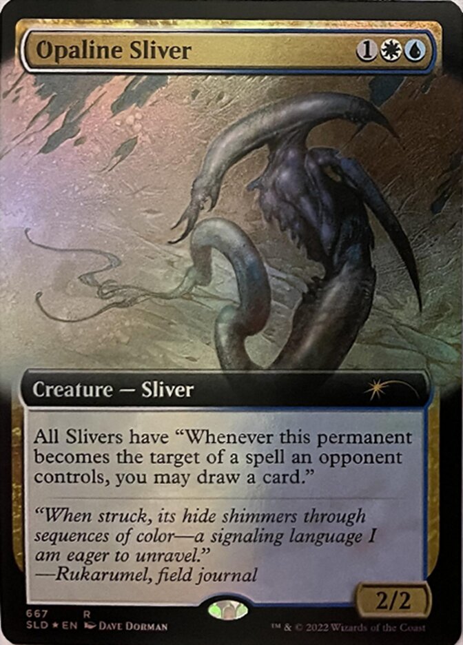 Opaline Sliver (Extended Art) [Secret Lair Drop Promos] | Card Citadel