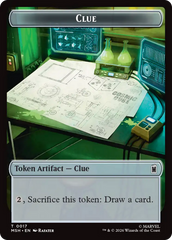 Soldier // Clue Double-Sided Token [Marvel Super Heroes Tokens] | Card Citadel