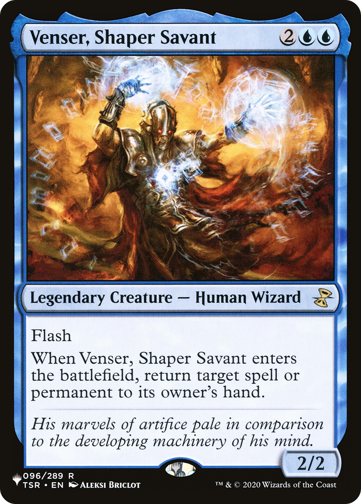 Venser, Shaper Savant [The List] | Card Citadel