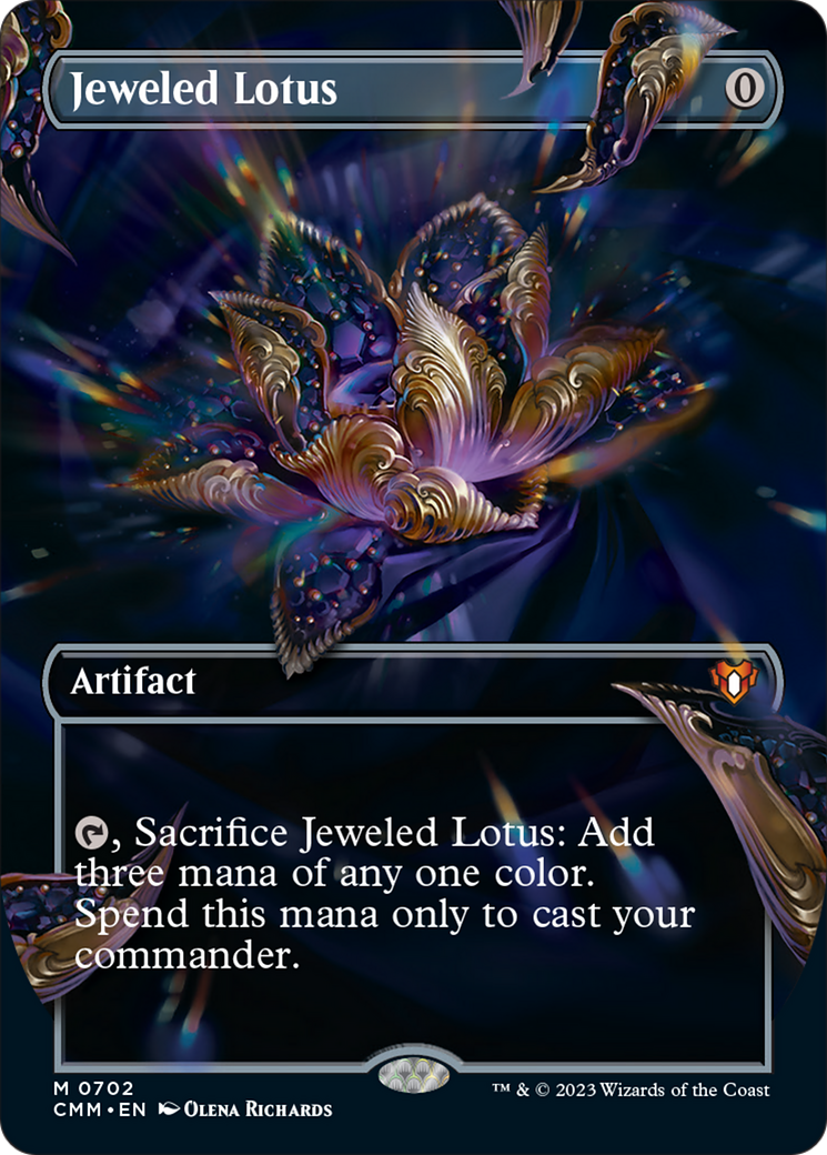 Jeweled Lotus (Borderless Frame Break) [Commander Masters] | Card Citadel