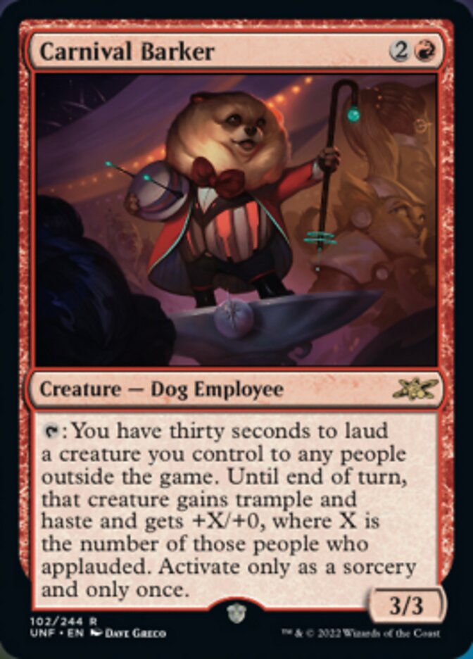 Carnival Barker [Unfinity] | Card Citadel