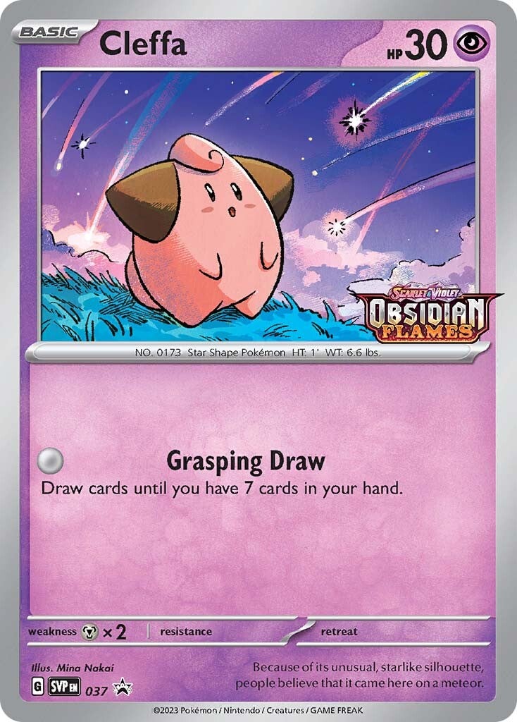 Cleffa (037) (Stamped) [Scarlet & Violet: Black Star Promos] | Card Citadel