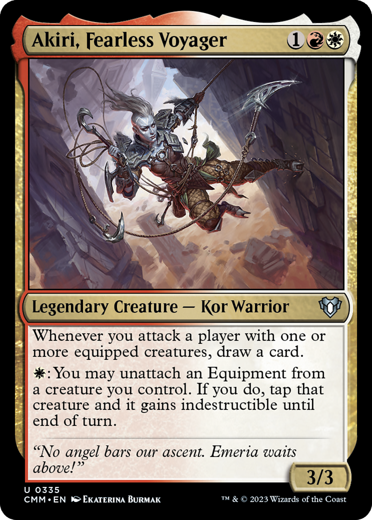 Akiri, Fearless Voyager [Commander Masters] | Card Citadel