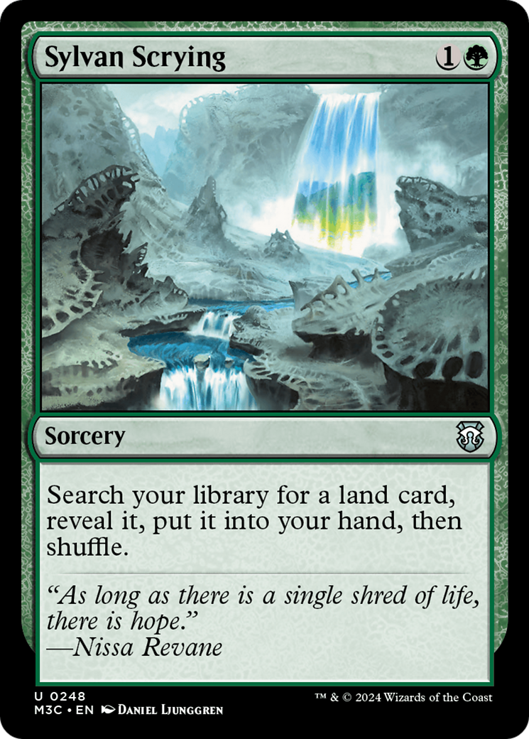 Sylvan Scrying (Ripple Foil) [Modern Horizons 3 Commander] | Card Citadel