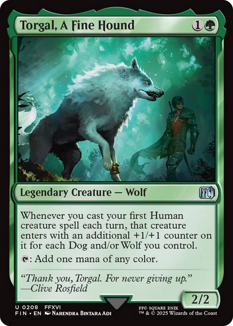 Torgal, A Fine Hound [FINAL FANTASY] | Card Citadel