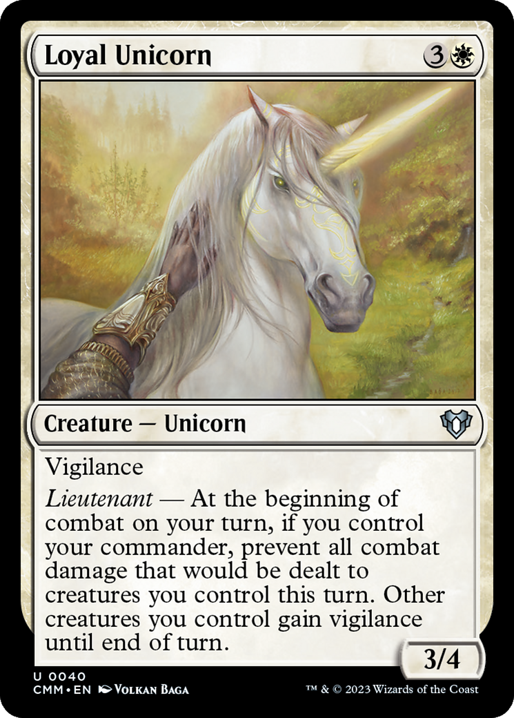 Loyal Unicorn [Commander Masters] | Card Citadel
