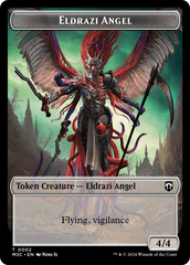 Copy (Ripple Foil) // Eldrazi Angel Double-Sided Token [Modern Horizons 3 Commander Tokens] | Card Citadel
