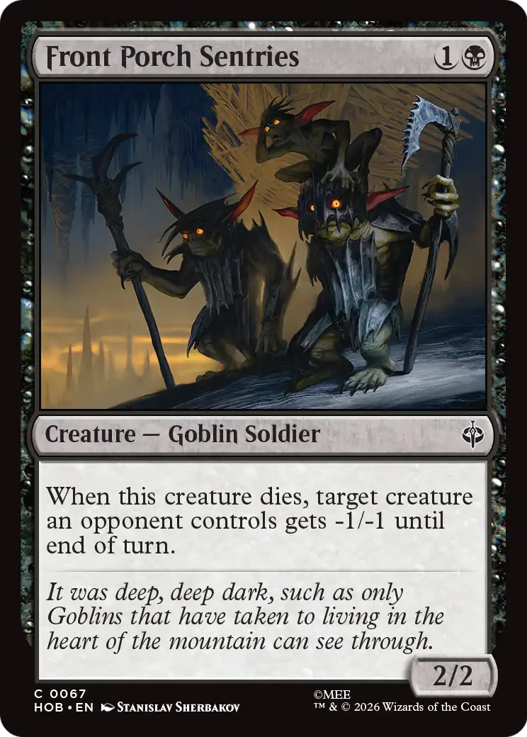 Front Porch Sentries [The Hobbit] | Card Citadel