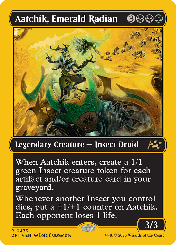 Aatchik, Emerald Radian (First-Place Foil) [Aetherdrift] | Card Citadel