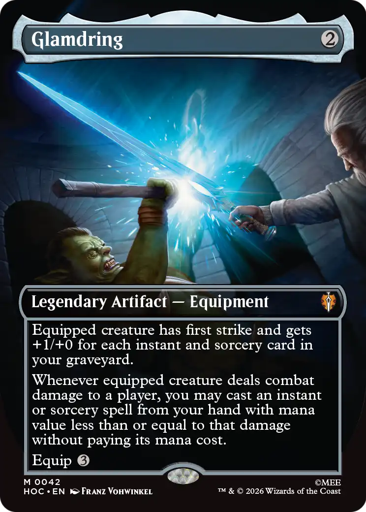Glamdring (Borderless) [The Hobbit: Eternal-Legal] | Card Citadel
