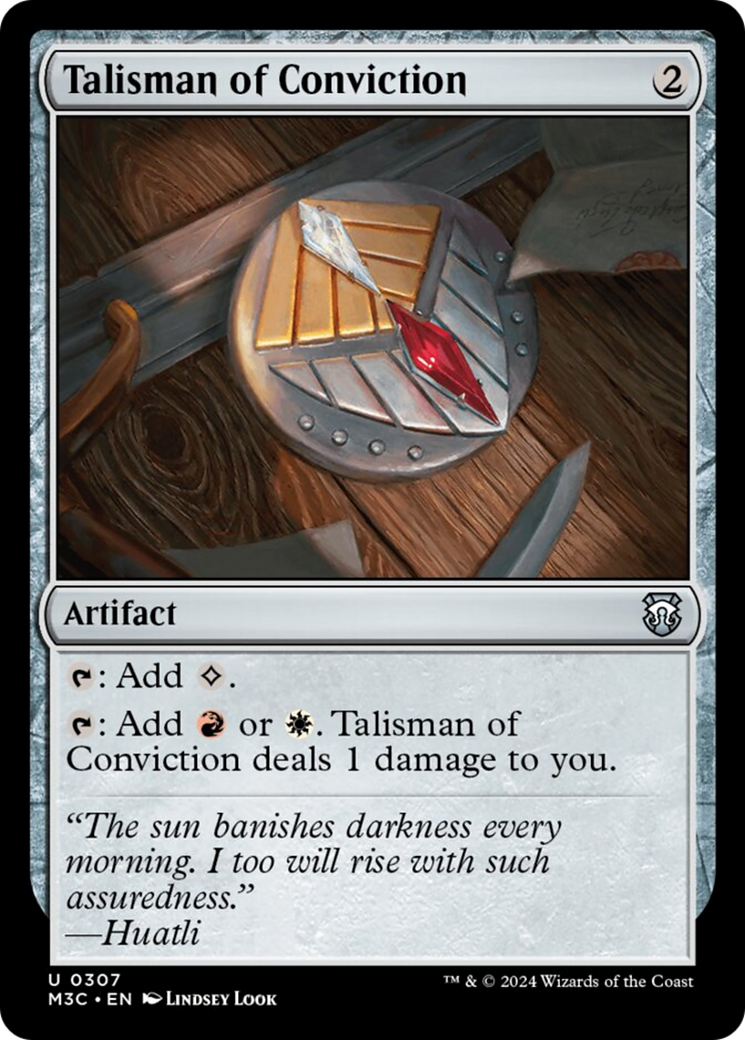 Talisman of Conviction (Ripple Foil) [Modern Horizons 3 Commander] | Card Citadel