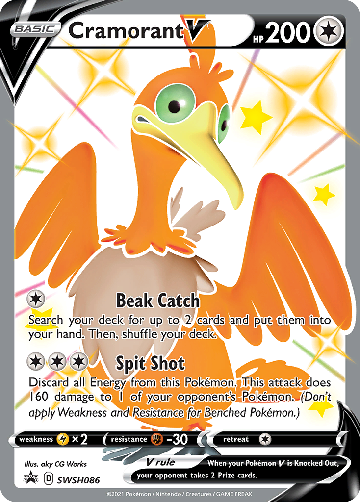 Cramorant V (SWSH086) (Jumbo Card) [Sword & Shield: Black Star Promos] | Card Citadel