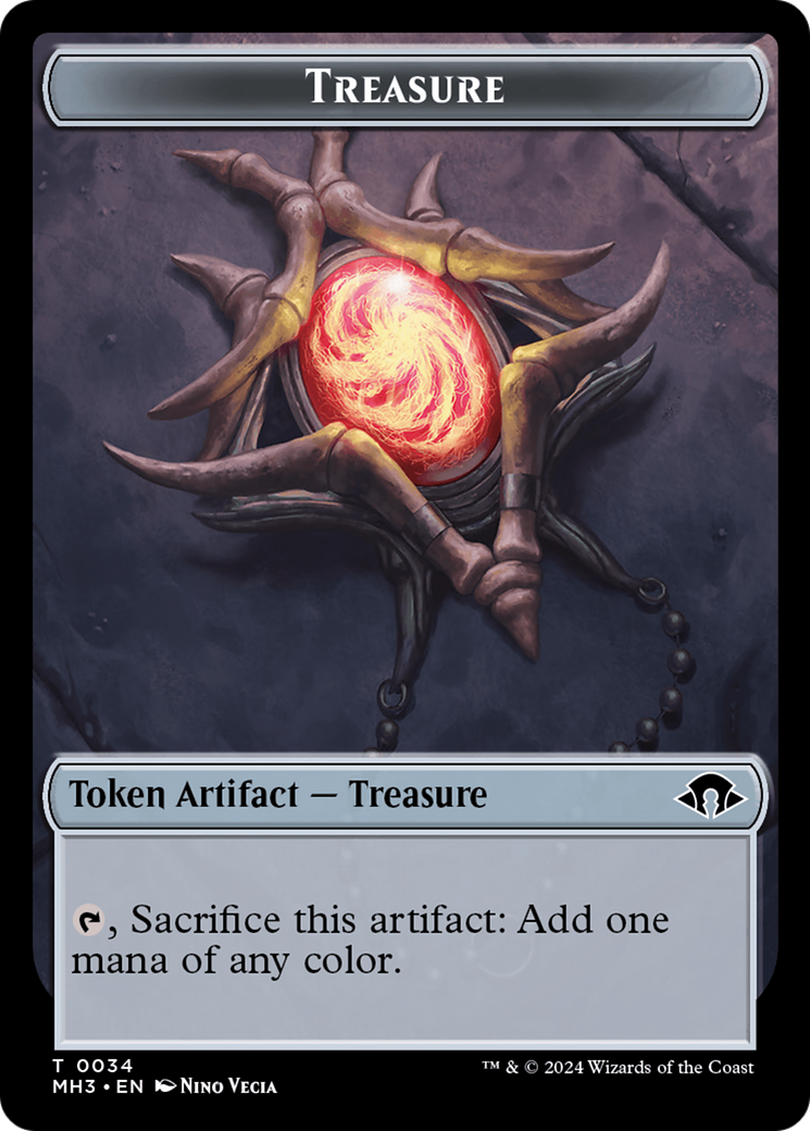 Treasure // Energy Reserve Double-Sided Token [Modern Horizons 3 Tokens] | Card Citadel
