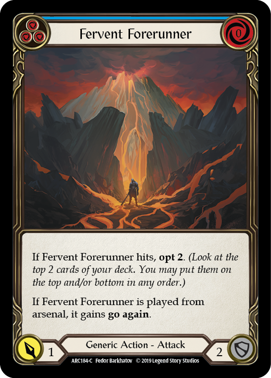 Fervent Forerunner (Blue) [ARC184-C] (Arcane Rising)  1st Edition Normal | Card Citadel