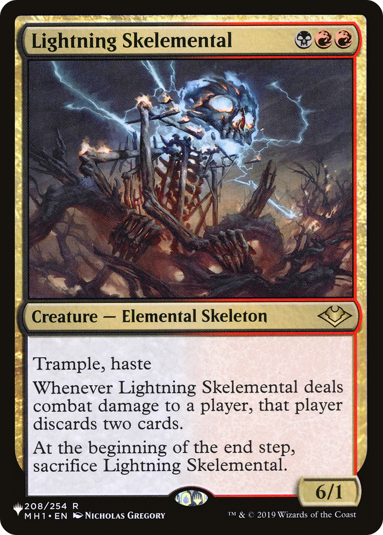 Lightning Skelemental [The List Reprints] | Card Citadel