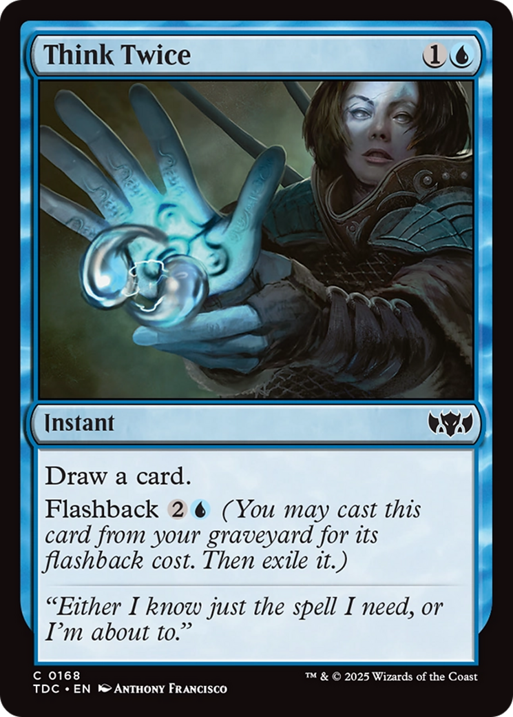 Think Twice [Tarkir: Dragonstorm Commander] | Card Citadel