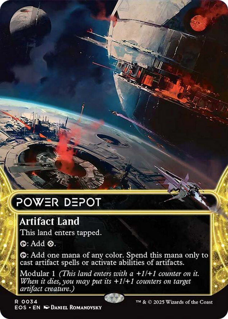 Power Depot (0034) (Borderless) [Edge of Eternities: Stellar Sights] | Card Citadel