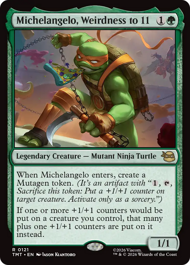Michelangelo, Weirdness to 11 [Teenage Mutant Ninja Turtles] | Card Citadel
