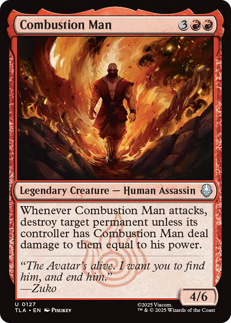 Combustion Man [Avatar: The Last Airbender] | Card Citadel