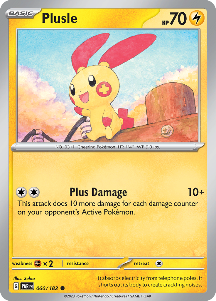 Plusle (060/182) [Scarlet & Violet: Paradox Rift] | Card Citadel