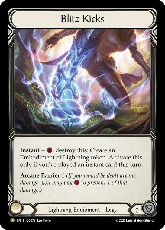 Blitz Kicks [JDG075] (Promo)  Cold Foil | Card Citadel